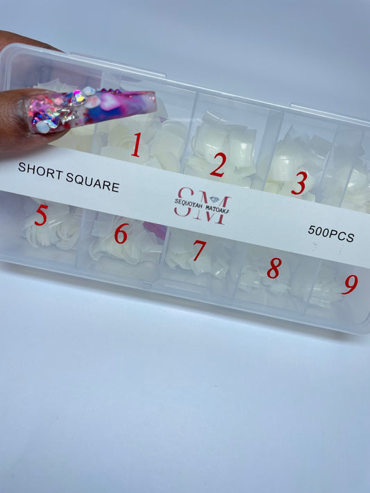 Short Square Nail Tips