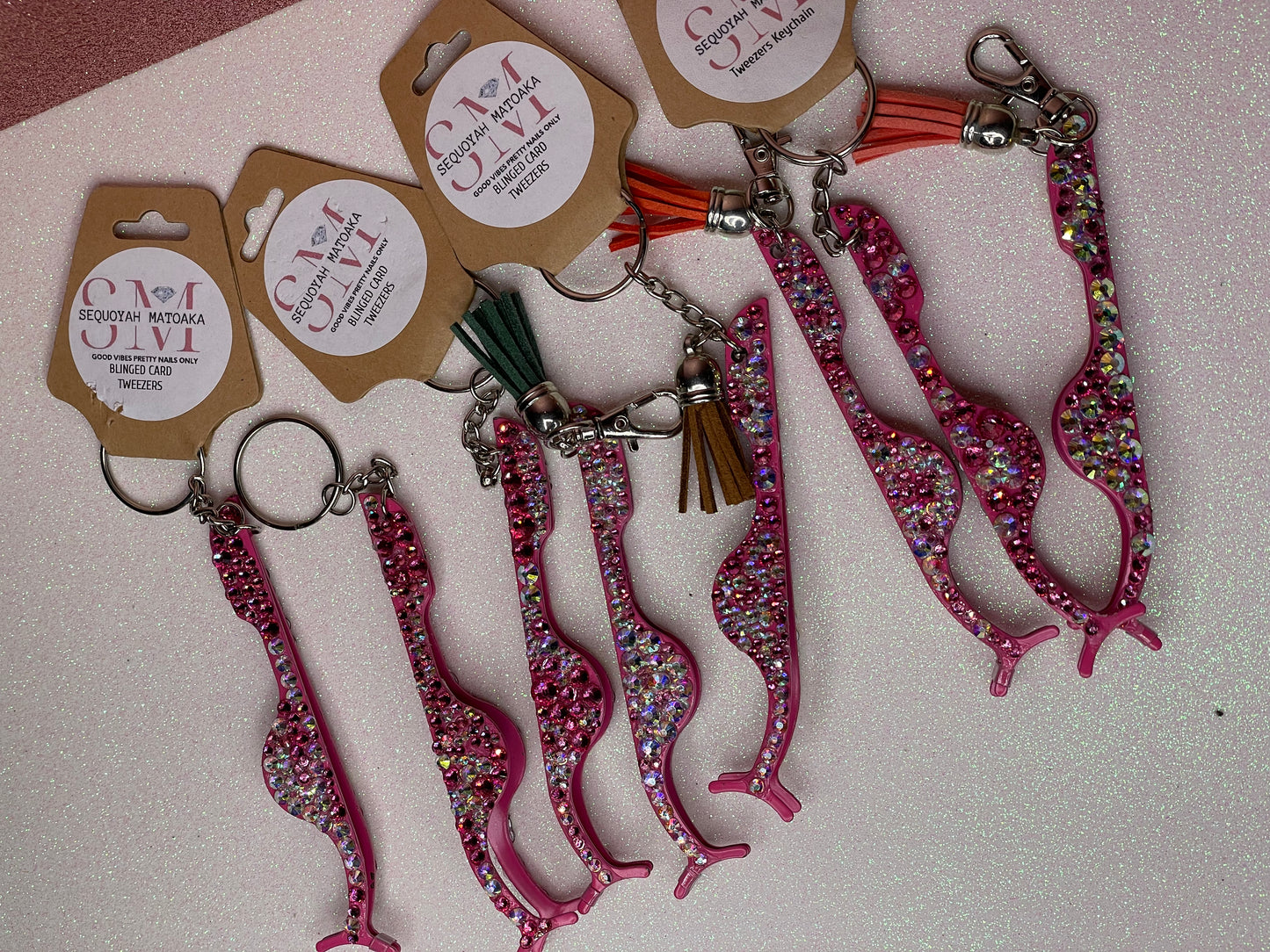 CARD TWEEZERS KEYCHAIN